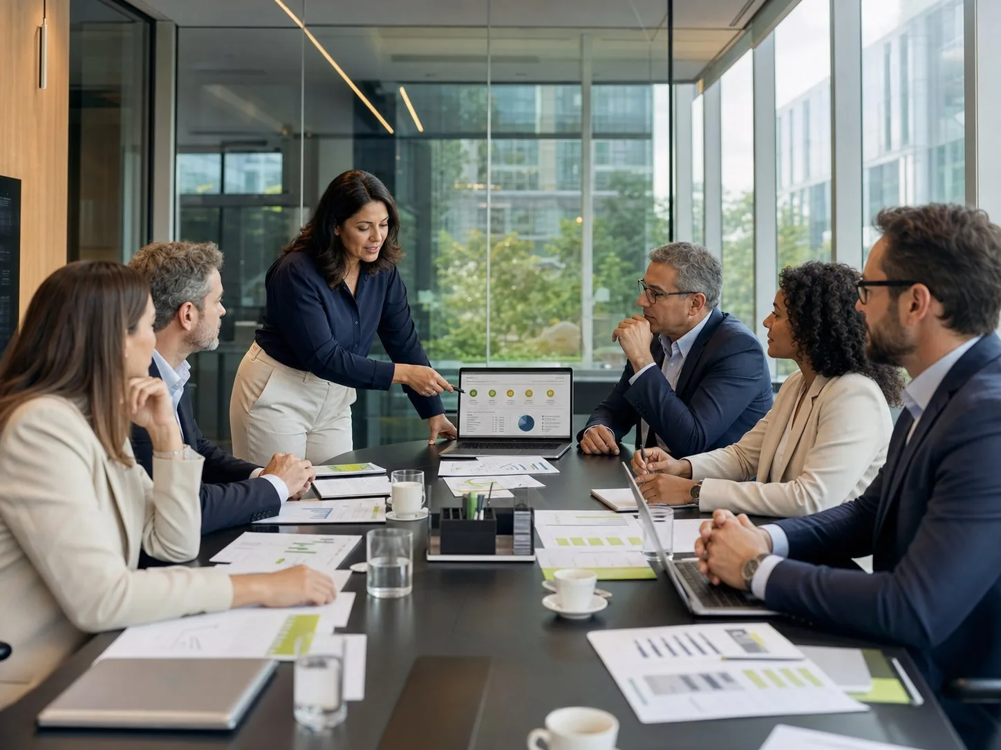 Lideranças de RH e finanças definindo a estratégia de benefícios